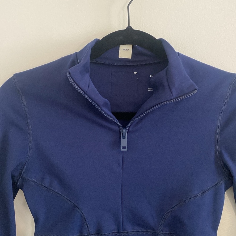The Giving Movement Long Sleeve Navy Blue Softskin Bodysuit Size Medium — image 4 of 8
